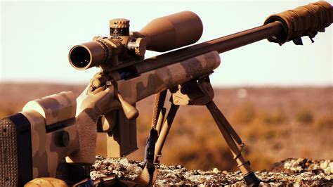 wallpaper ar 15 rifle custom semi automatic multicam silencer scope military 1718