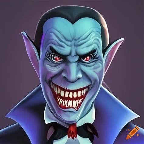 Close Up Of Smiling Dracula