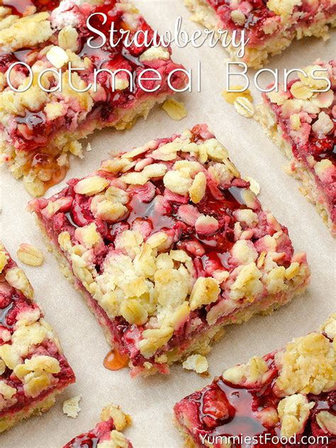 Healthy Breakfast Strawberry Oatmeal Bars - Recipe from ...