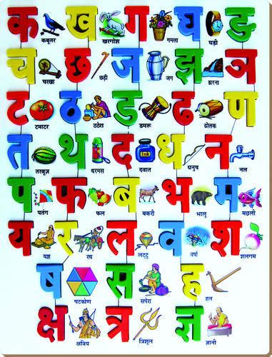 It is closely related to hindi and punjabi. Hindi Alphabet With Picture at Rs 1400 /pc | अल्फाबेट ...