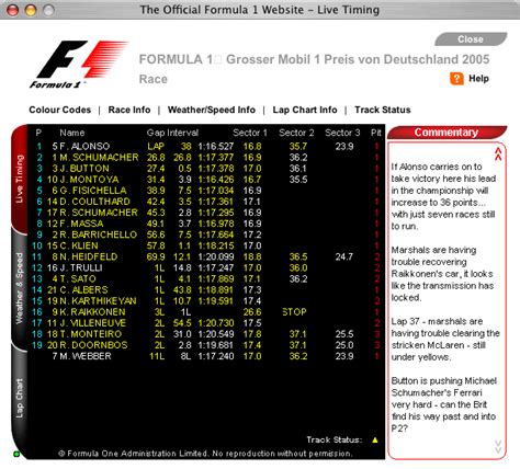 Enter the world of formula 1. live timing f1_Elec-Intro Website