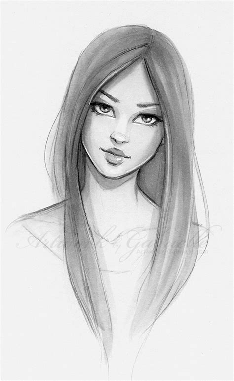 Girl Sketch Images At PaintingValley Com Explore Collection Of Girl