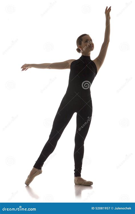 Young Modern Ballet Dancer Isolated On White Stock Image Image Of