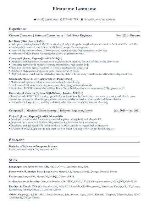 2 YOE as SWE | Need Help | Looking for SWE Job in US : r/resumes