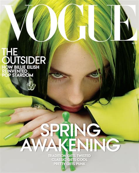Vogue Billie Eilish Magazine Billie Eilish Looks Like A Blonde