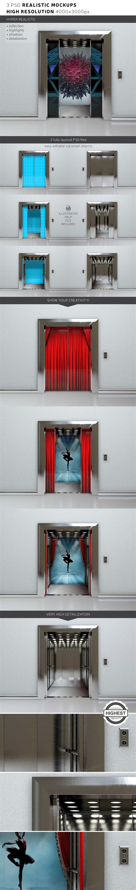 This item is included in forklift mockup pack. Elevator Mockup on Behance