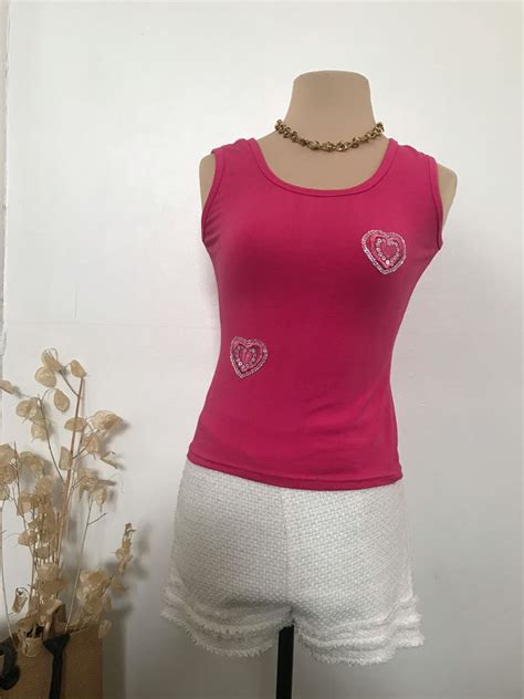 Hot Pink Top Womens Fashion Tops Sleeveless On Carousell