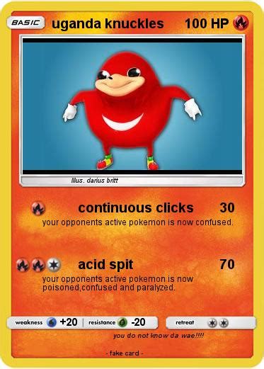Pokémon Uganda Knuckles 166 166 Continuous Clicks My Pokemon Card