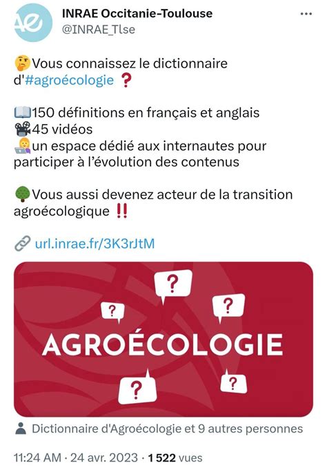Alain CHRISTOPHE On Twitter RT Kartapussfr Quand L Inrae Act