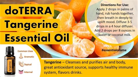 Exciting Doterra Tangerine Essential Oil Uses Youtube
