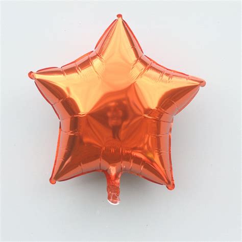 Orange Star Foil Balloons Helium Balloons Online Balloonery