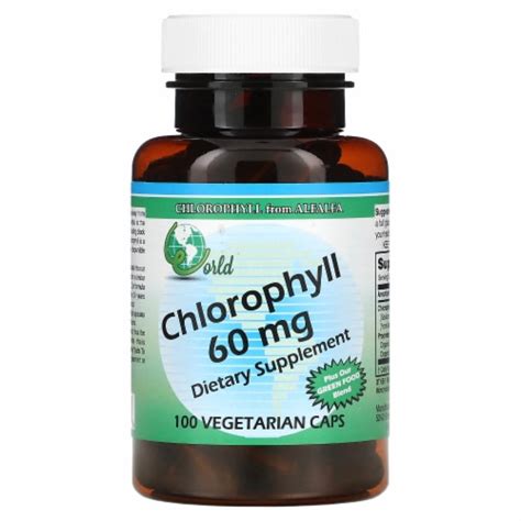 World Organic Chlorophyll Capsules 60mg 100 Ct Kroger