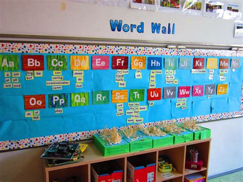 Kindergarten Word Wall Eric Carle Classroom Visuals Pinterest