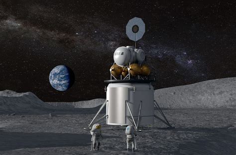 Artists Concept Of A Moon Landing As Part Of Nasas Project Artemis
