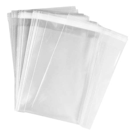 Bolsas polipropileno con solapa adhesiva 25x35 cm transparentes - 100