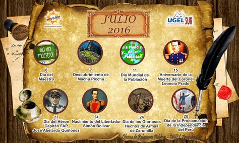 Datos de la cultura de usa relacionados con el 2 de julio. Calendario Cívico Escolar del mes de julio - Noticias ...