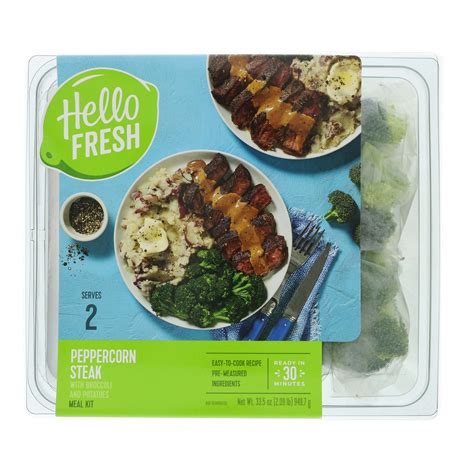 Hello Fresh Peppercorn Steak Meal Kit Shop Entrees And Sides At H E B