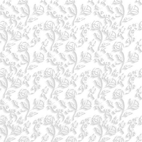 Free Vector Floral White Pattern