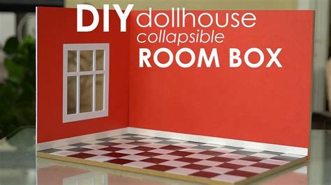 Diy Miniature Collapsible Room Box Easy Tutorial For Dolls Nendoroid
