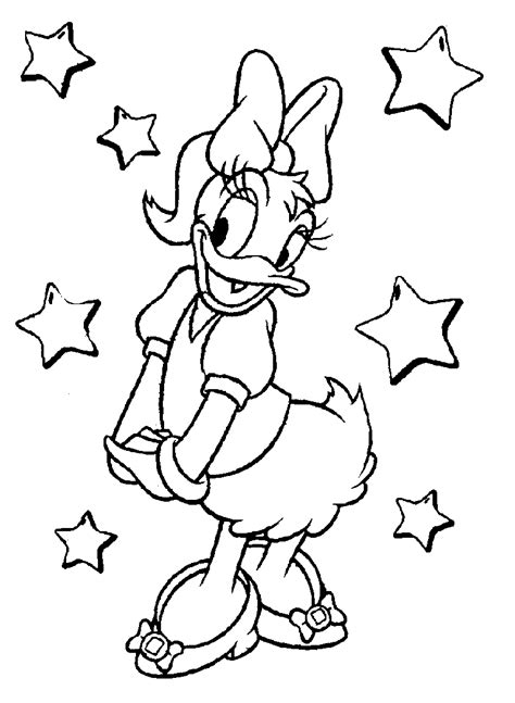 Daisy Duck Very Happy Coloring Pages For Kids c9m Printable Donald
