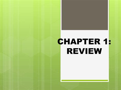 Ppt Chapter 1 Review Powerpoint Presentation Free