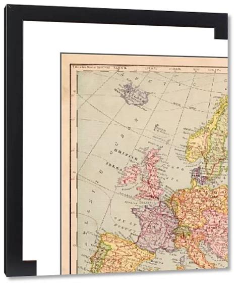 Europe Map 1898 Available As Framed Prints Photos Wall Art And Photo