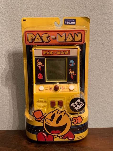 Pac Man Retro Mini Arcade Handheld Game Classic Play 2 Modes Ebay