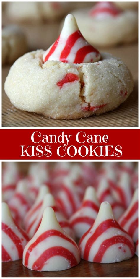 Candy Cane Kiss Cookies Recipe Girl