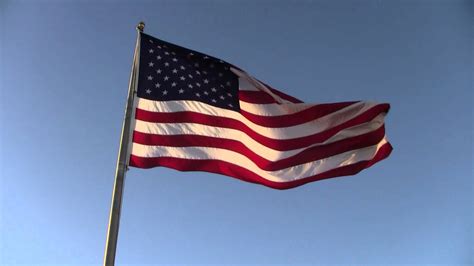 Animated American Flag Waving In The Wind