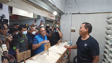 Tinjau Pasar Kosambi Bandung Mendag RI Pastikan Minyak Goreng Curah Stabil Dalam Dua Minggu