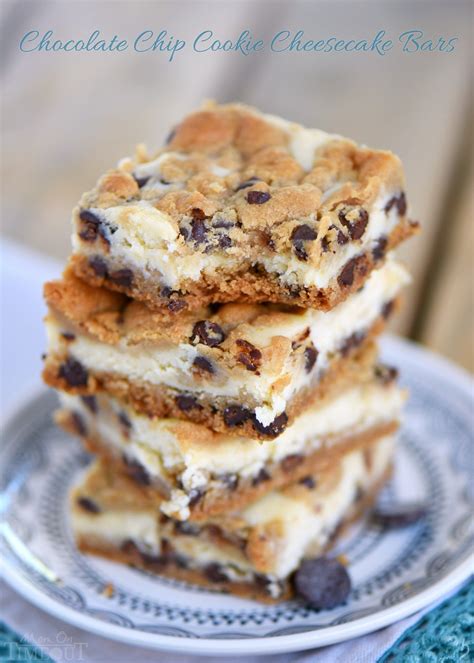 Chocolate Chip Cookie Cheesecake Bars Mom On Timeout
