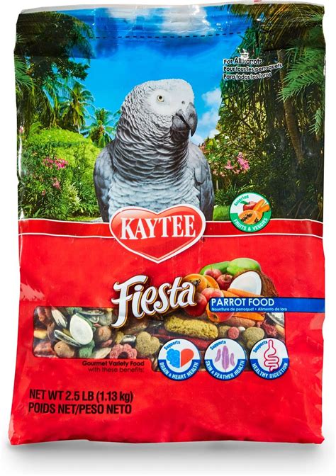 Kaytee Fiesta Variety Mix Parrot Food 25 Lb Bag Bundle Of 2