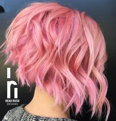 pink stacked aline bob hair styles aline bob short hair styles