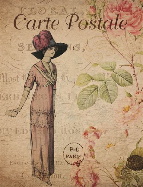 Vintage Victorian Postcard Woman Free Stock Photo Public Domain Pictures