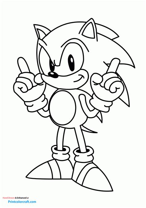 25 Sonic Coloring Pages: Sonic the Hedgehog PDFs Print Color Craft