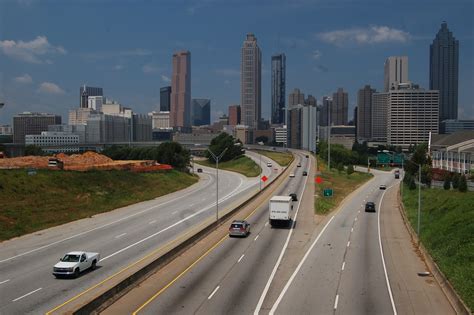 Atlanta Skyline Blue Skies In Atlanta Georgia Matt Lemmon Flickr