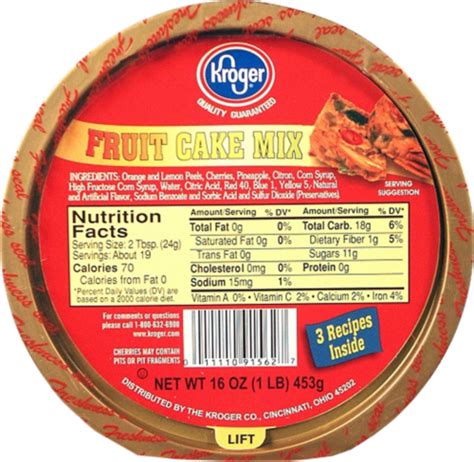 Kroger® Fruit Cake Mix 16 Oz Foods Co