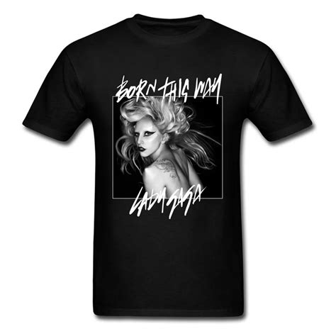 Buy Lady Gaga T Shirt Big Woman Tops Men T Shirt Sexy Black Tee Famous Artist