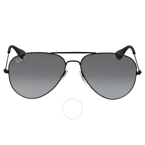 Ray Ban Grey Gradient Polarized Aviator Sunglasses Aviator Ray Ban Sunglasses Jomashop