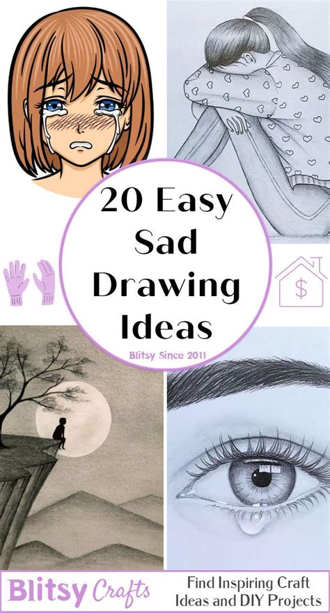 20 Easy Sad Drawings Deep Sad Drawing Ideas