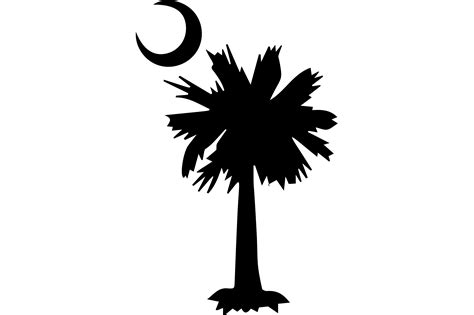 Palmetto Tree And Crescent Moon Graphic By Magnolia Blooms · Creative