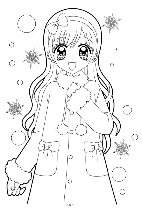 Coloring pages gacha life color. Kawaii Anime Girl Coloring Pages | 101 Coloring