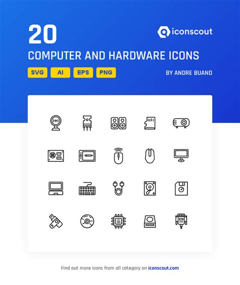 More than 323,491 free vector icons in one place. Download Computer And Hardware Icon pack - Available in ...