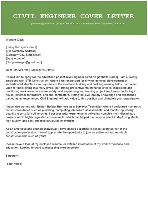 Biomedical engineering technologist cover letter engineer. Civil-Engineer-Cover-Letter-2018_Green.docx | Employment ...