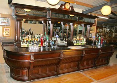 Secondhand Pub Equipment Reclaimed Bars Mahogany Bar Front