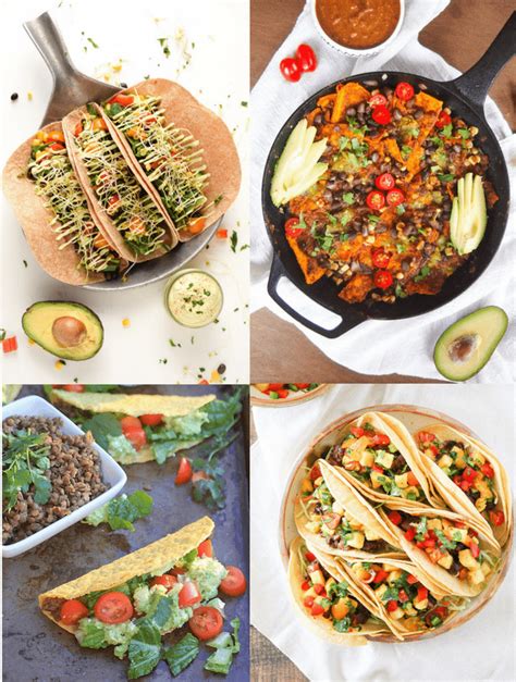 Vegetarian Mexican Recipes Plant Based Tacos Salad Street Corn