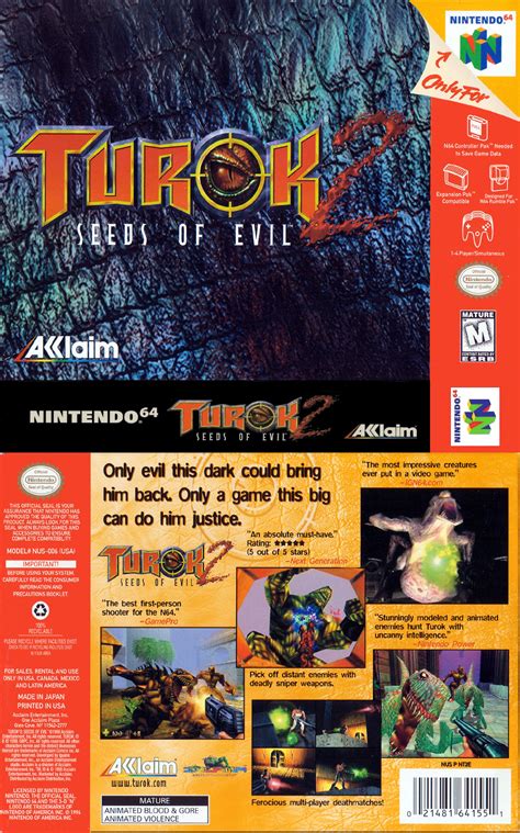 Turok 2 Seeds Of Evil Nintendo 64 N64 Rom Download Rom Hustler