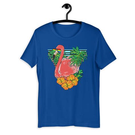 Tropical Pink Flamingo T Shirt Flamingo Party T For Etsy