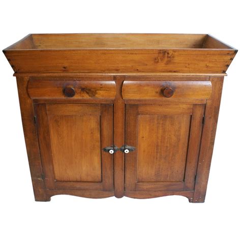 Antique American Pine Dry Sink/Cabinet at 1stdibs