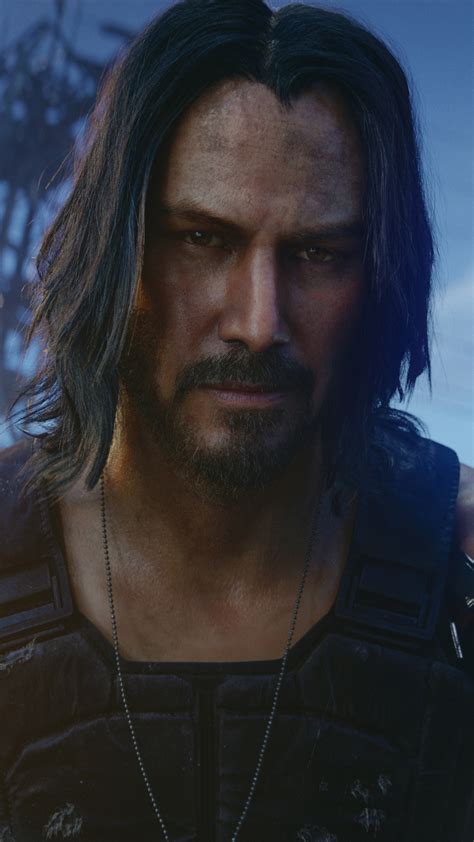 He's playing johnny silverhand, rockstar turned vigilante, in cd projekt red's cyberpunk 2077. Keanu Reeves Cyberpunk 2077 Free 4K Ultra HD Mobile Wallpaper
